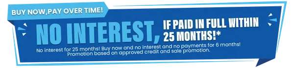 Financing options for qualified customers