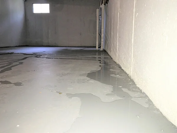 Basement waterproofing work to help protect foundation walls from water intrusion